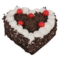 Eggless Cake Delivery in Jammu - Black Forest Heart