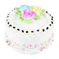 Best Eggless Cakes Online to Jammu - 2 Kg Eggless Vanilla Cake